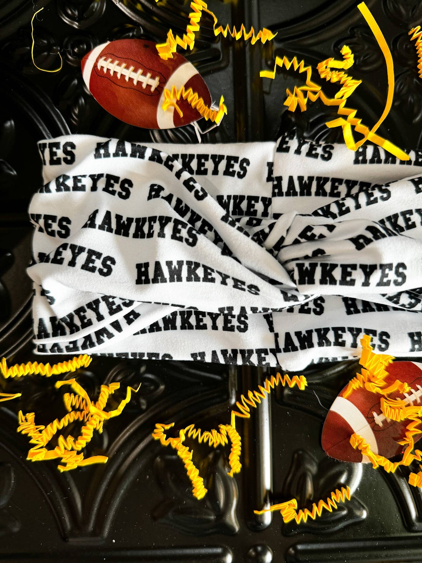 Printed Turband Headband | Hawkeyes