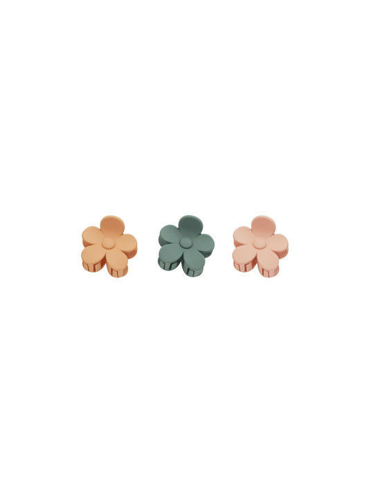 Flower Hair Clip I Grapefruit/Eucalyptus/Pink