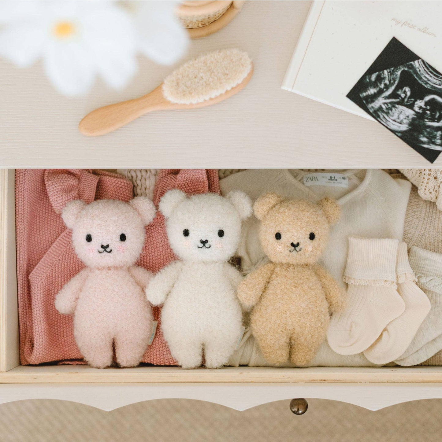 Baby Bouclé Bear | Honey