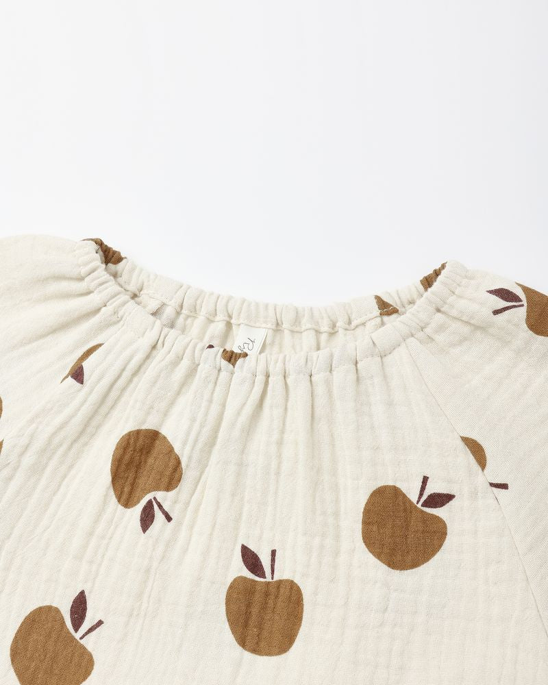 Long Sleeve Bubble Romper | Golden Apples