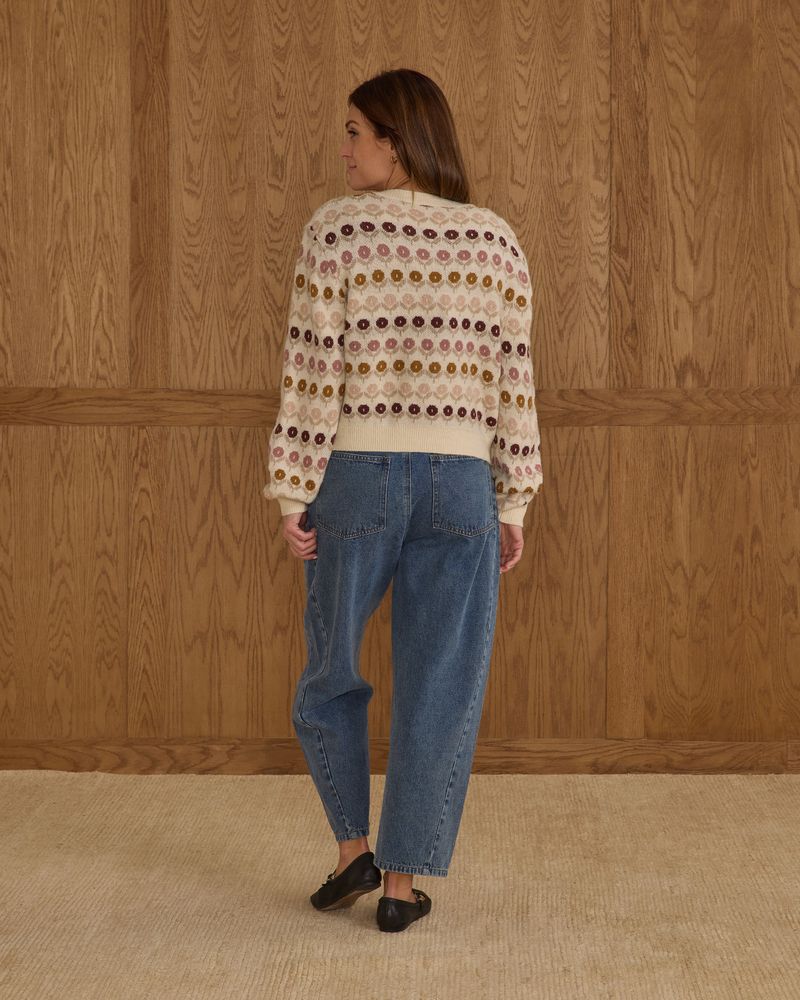 Cheyenne Cardigan || Floral Jacquard