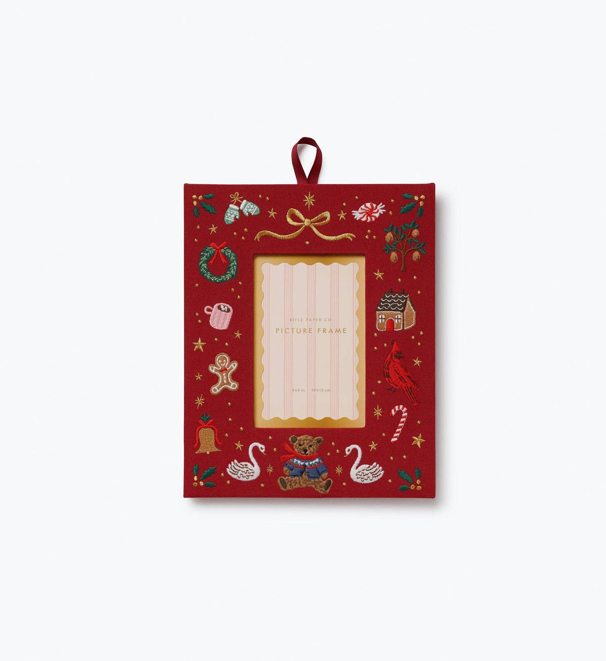 Beary Christmas Embroidered Picture Frame