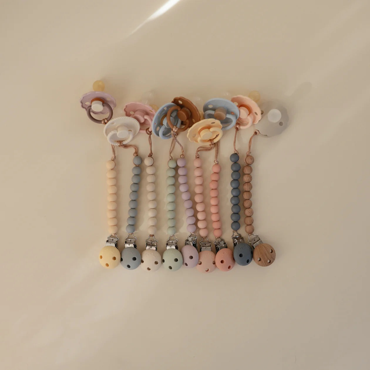 Silicone Pacifier Clip | Soft Lilac
