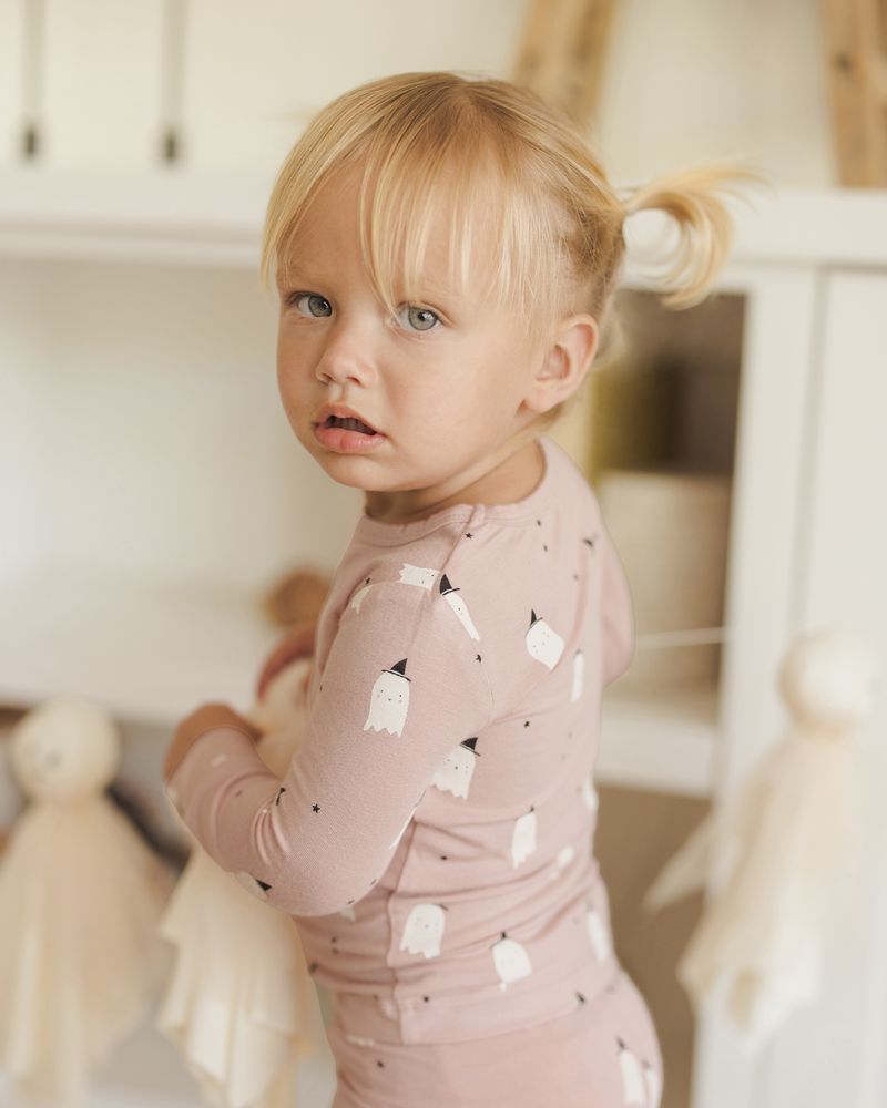 Bamboo Pajama Set | Pink Ghosts