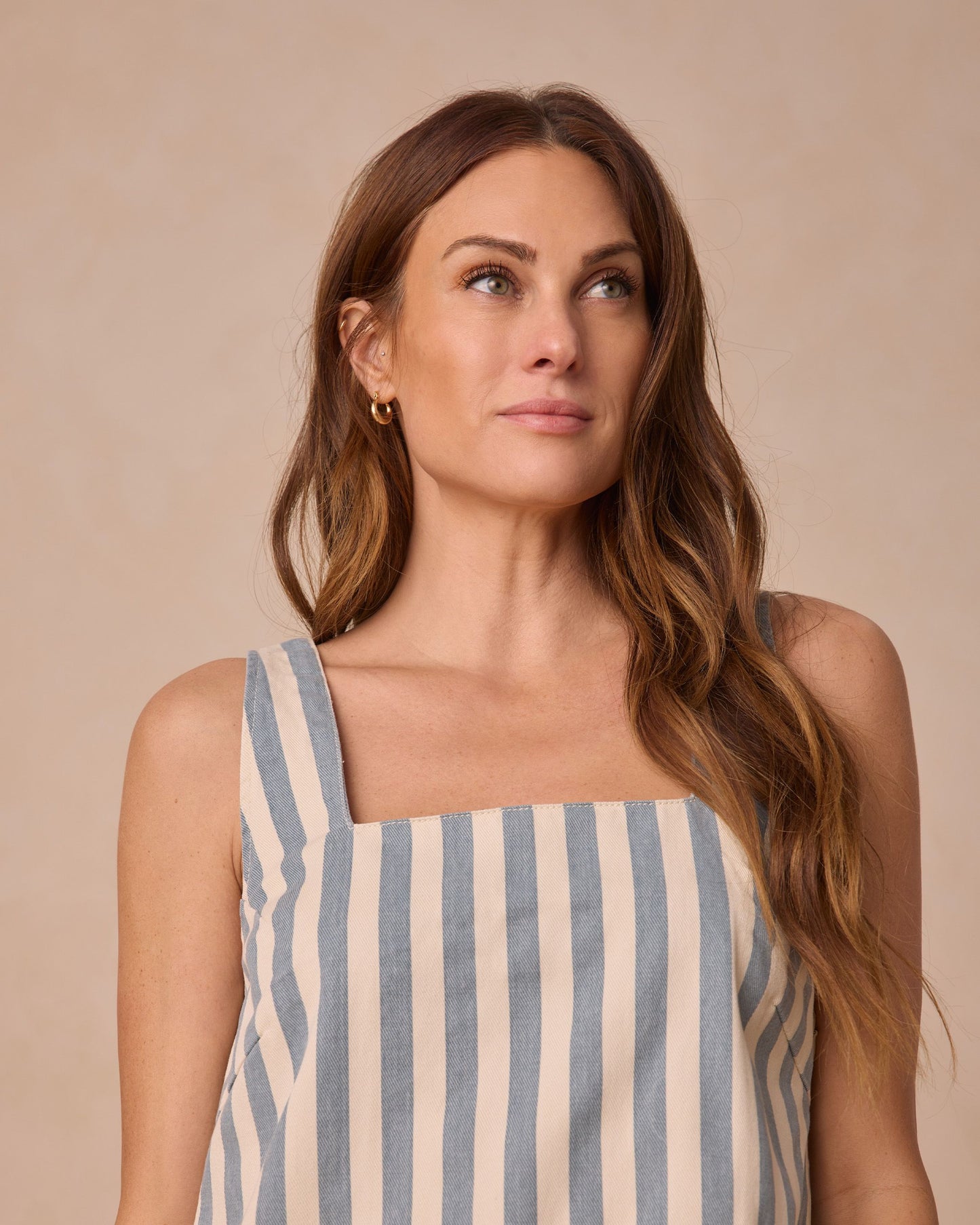Kala Mini Dress I Ocean Stripe