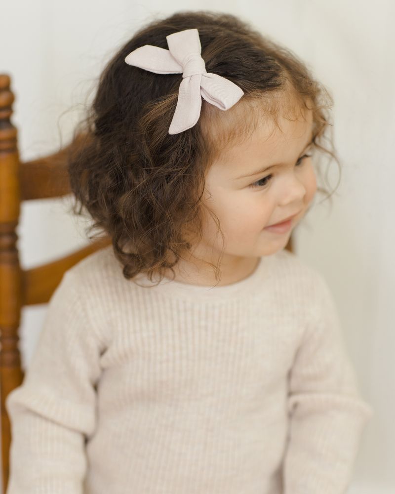 Rib Knit Peplum Top | Heather Oatmeal