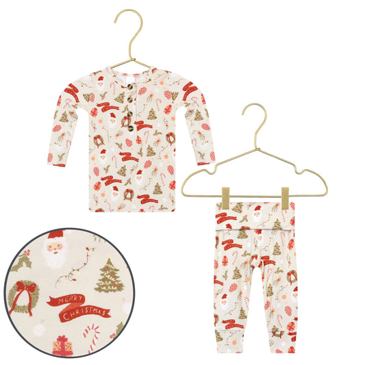 Top + Bottom Set | Mistletoe