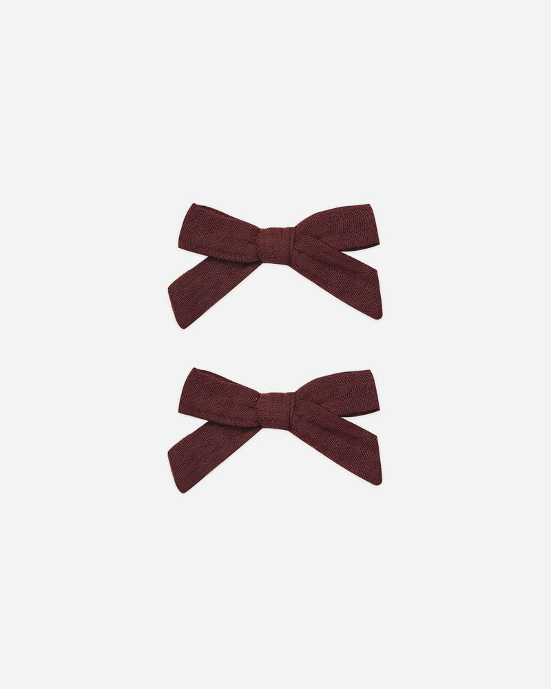 Bows, Set of 2 | Burgundy