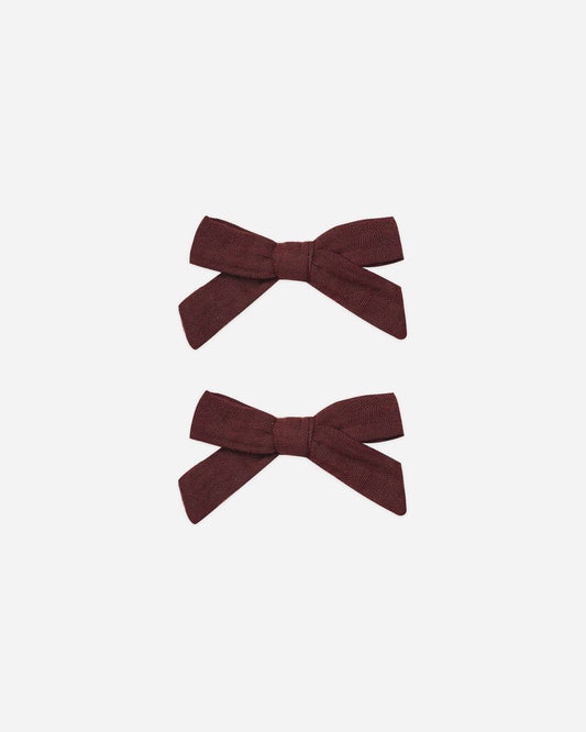 Bows, Set of 2 | Burgundy