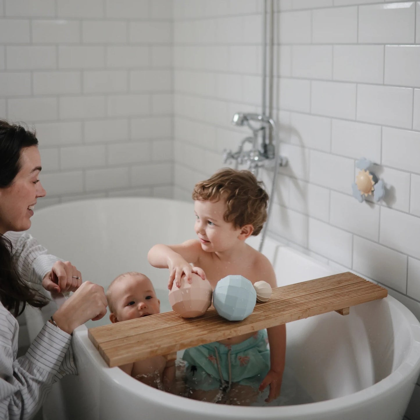Nesting Spheres Sensory Toy I Blush