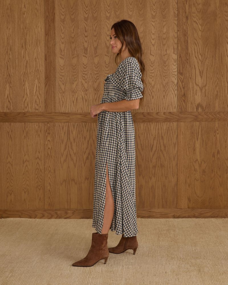 Birdie Dress || Navy Check