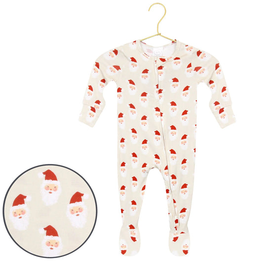 Zipper Footie | Santa Baby