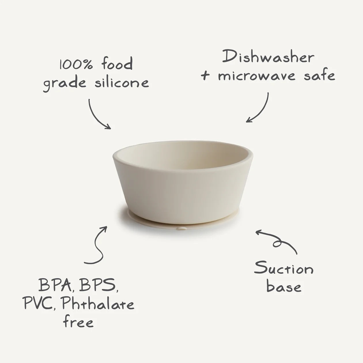 Silicone Suction Bowl | Soft Lilac