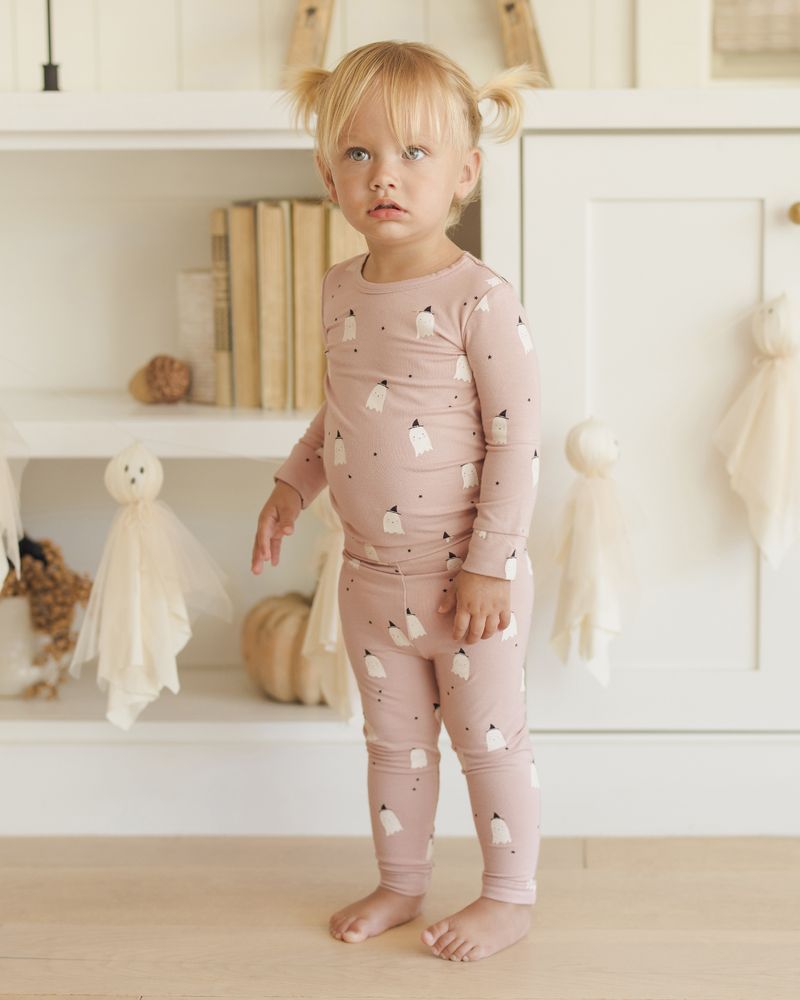Bamboo Pajama Set | Pink Ghosts