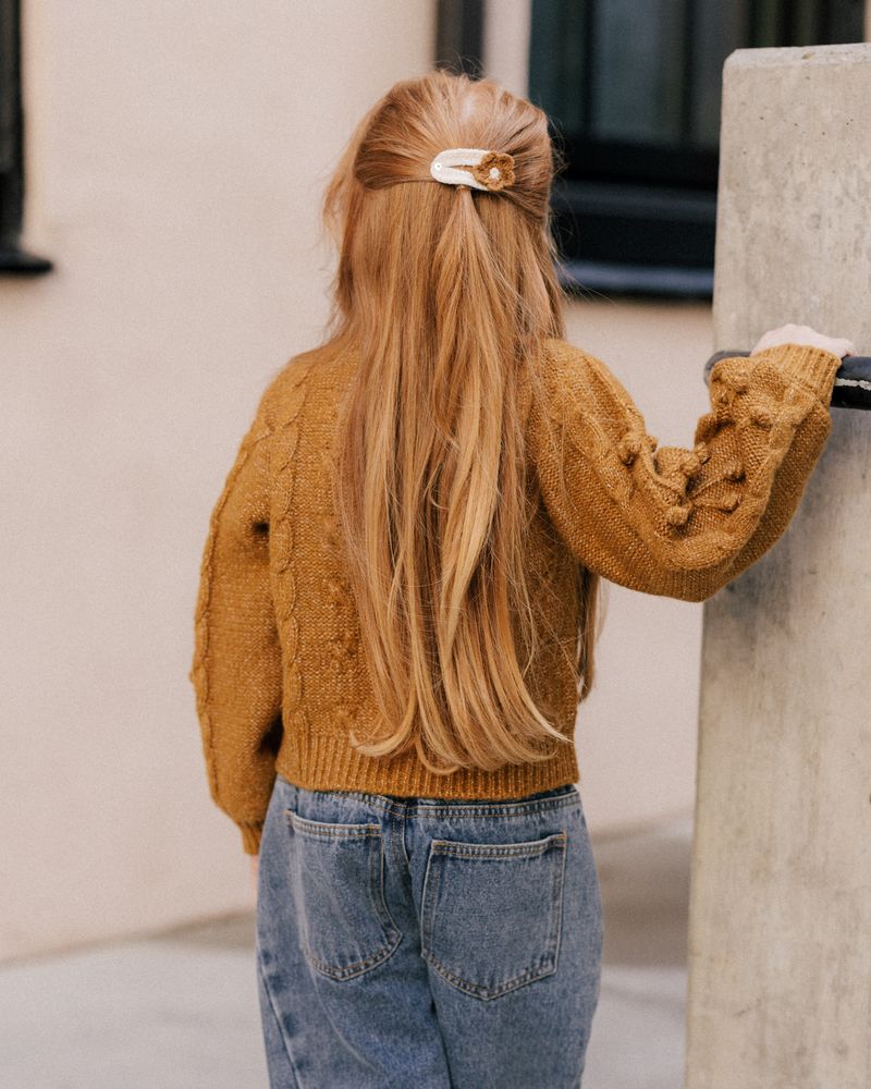 Bobble Cardigan | Golden