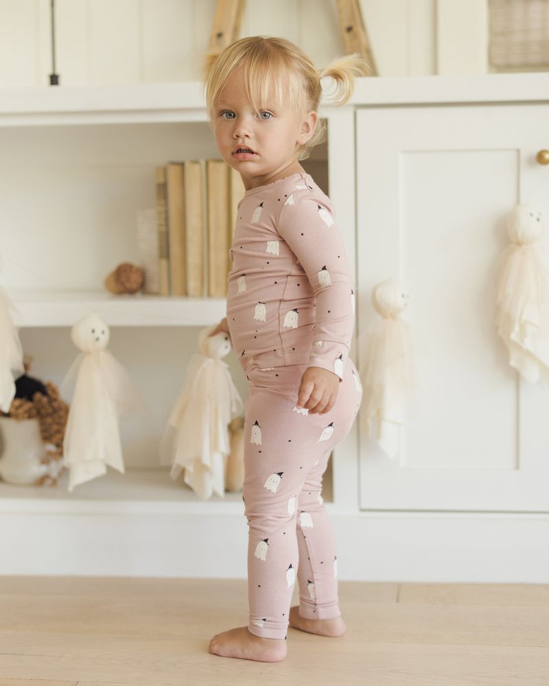 Bamboo Pajama Set | Pink Ghosts