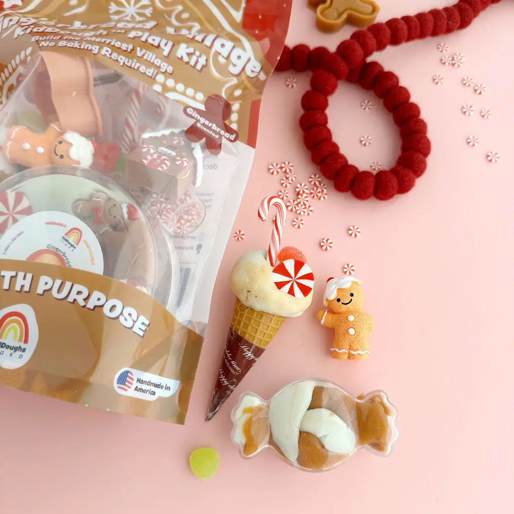 KidDough Playkit | Gingerbread Village