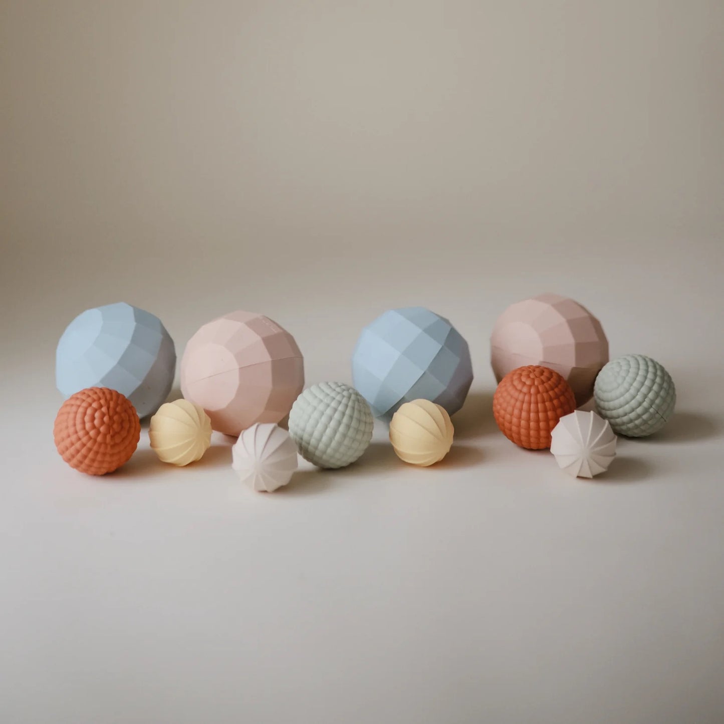 Nesting Spheres Sensory Toy I Powder Blue