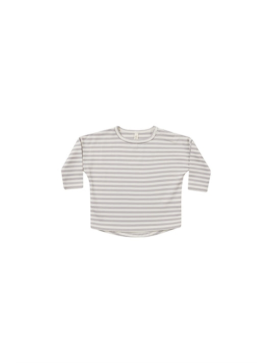 Long Sleeve Tee I Periwinkle Stripe