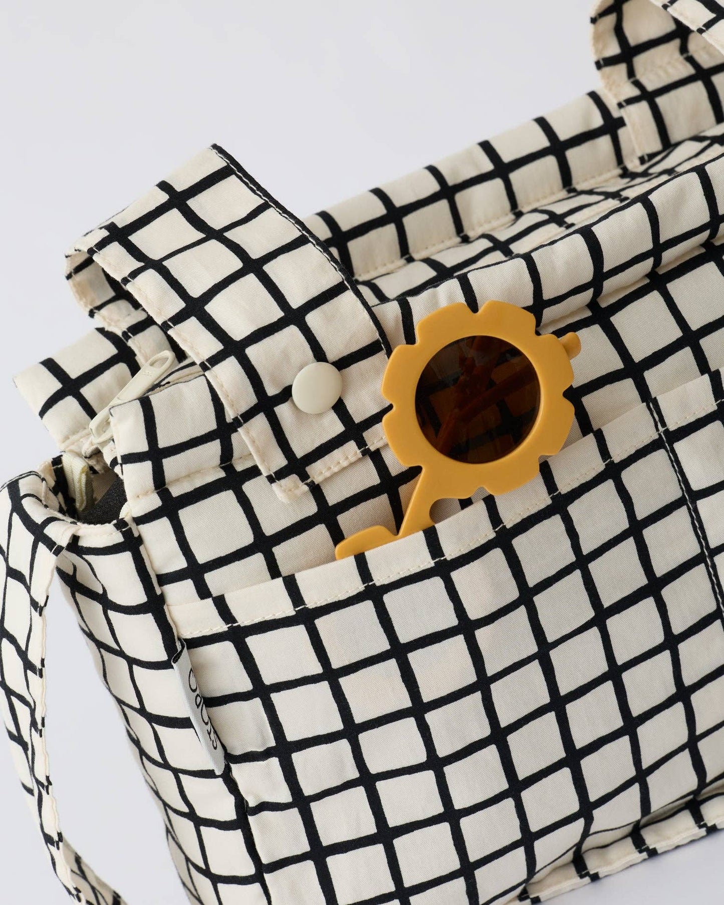 Fall Colors: Stroller Party™ Caddy Bag: Black Grid