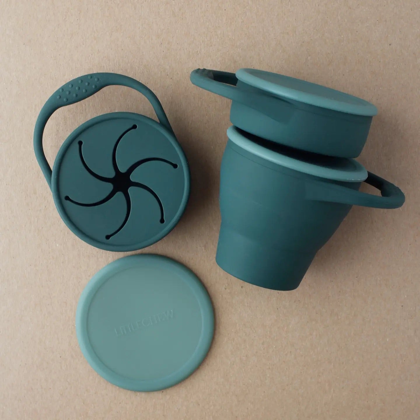 Foldable Silicone Snack Cup I Pine