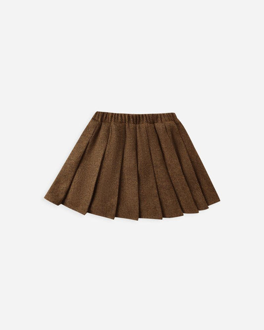 Pleated Mini Skirt | Rustic Plaid