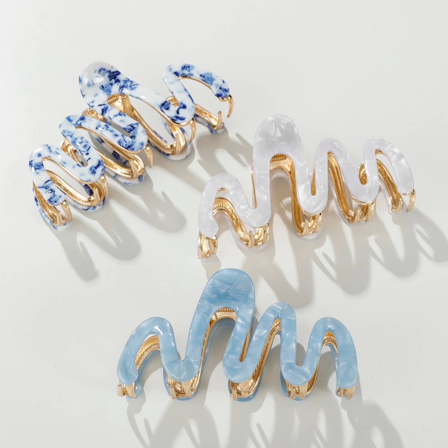 Large Willow Metal Squiggle Claw Clip | Coastal
