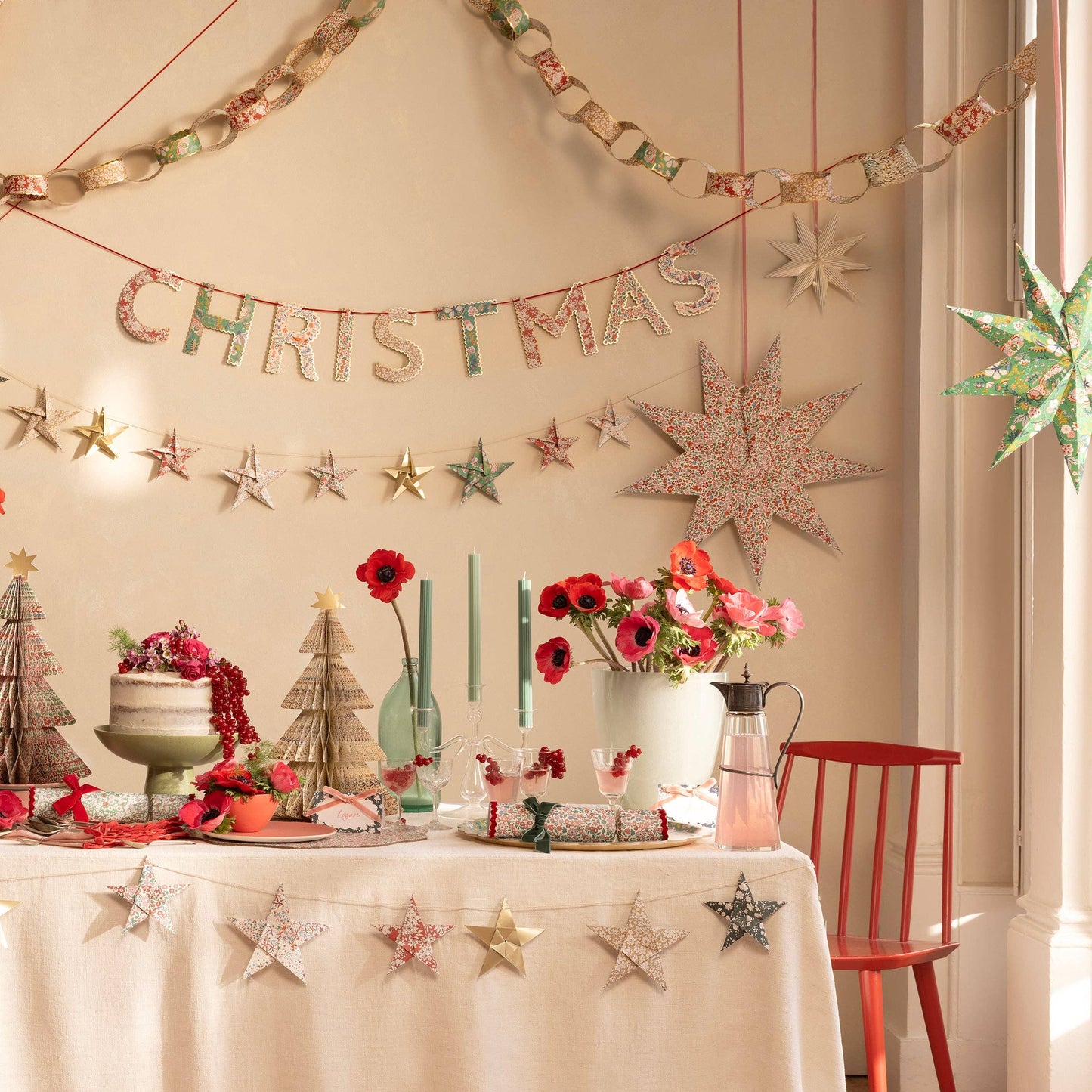 Origami Star Garland | Meri Meri X Liberty