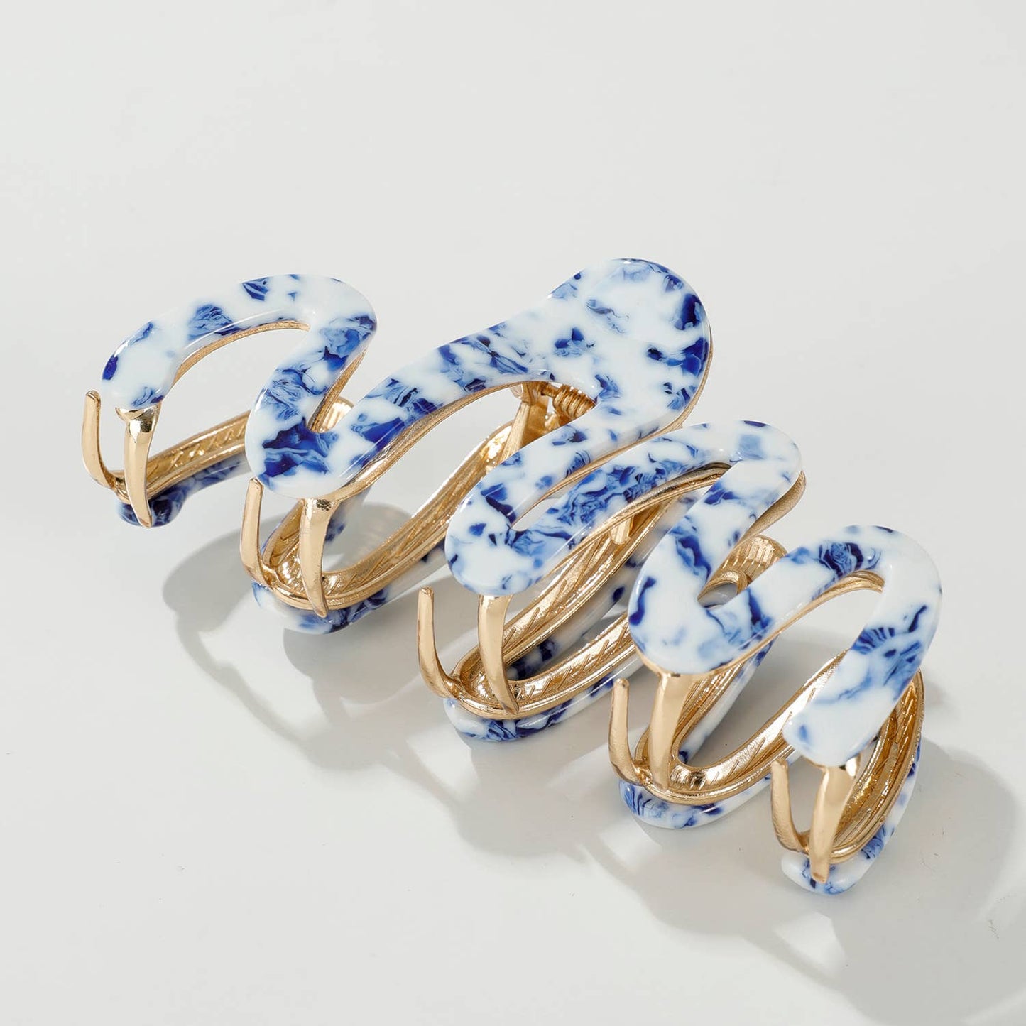 Large Willow Metal Squiggle Claw Clip | Coastal