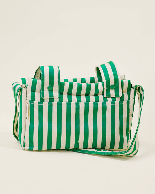 Stroller Party Caddy Bag: Green Stripe