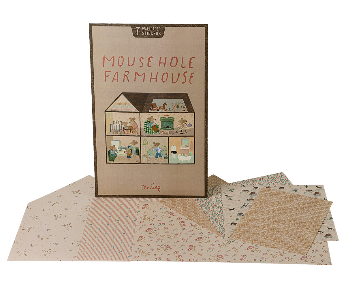 Mouse Hole Farmhouse Wallpaper