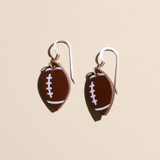 Mini Touchdown Football Earrings
