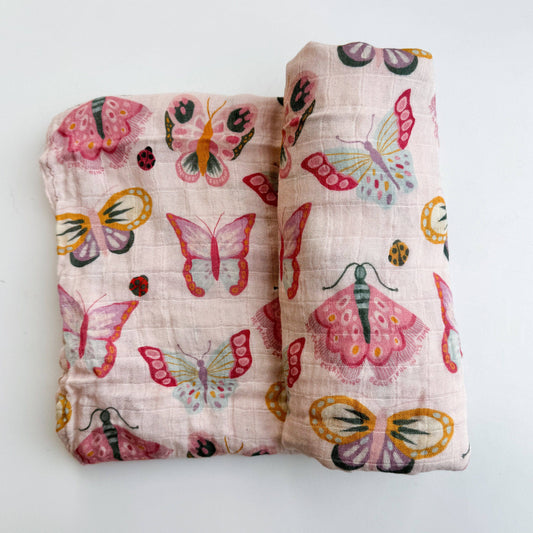 Baby Muslin Swaddle | Catholic Butterfly
