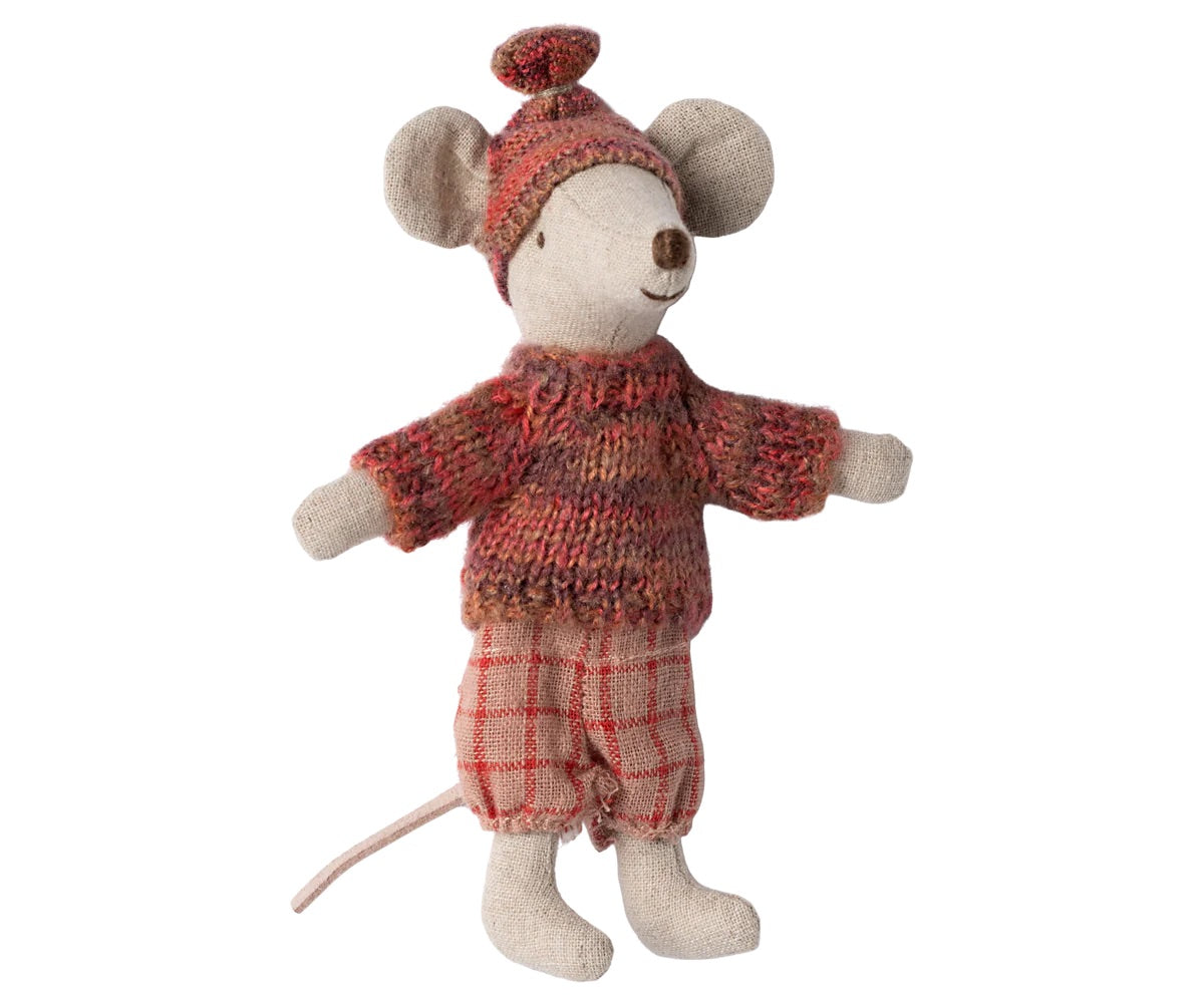 Big Sister Winter Mouse With Ski Set I Rose