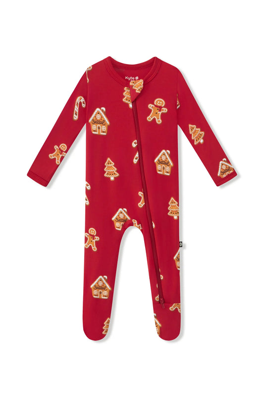 Zippered Footie | Gingerbread