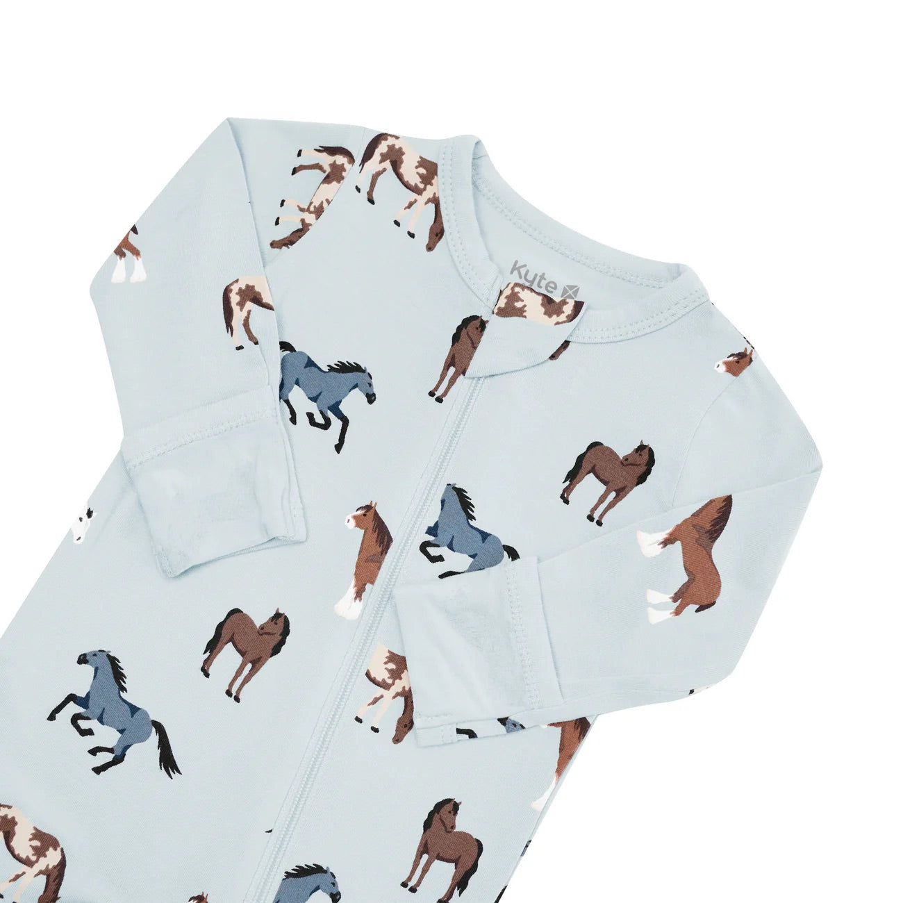 Zippered Footie I Horses