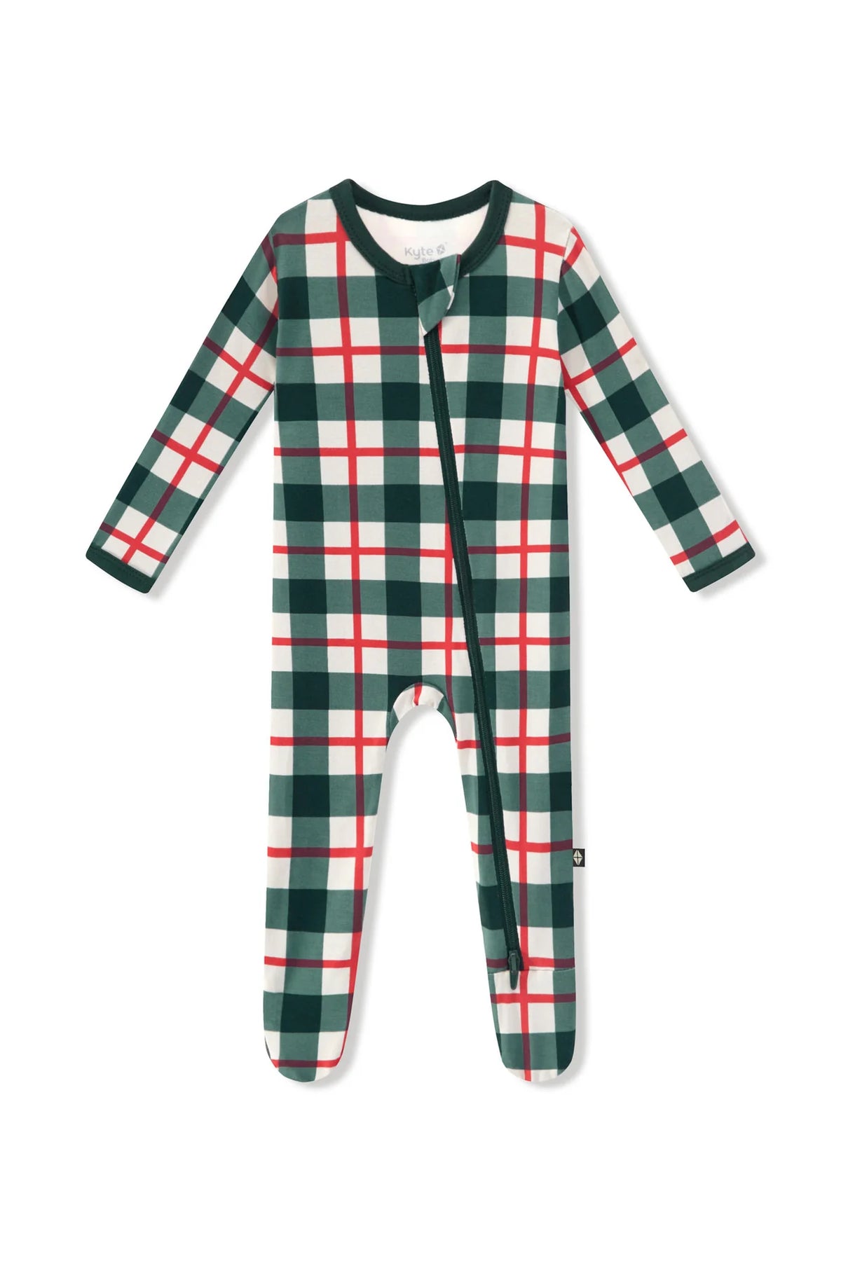 Zippered Footie | Holiday Plaid