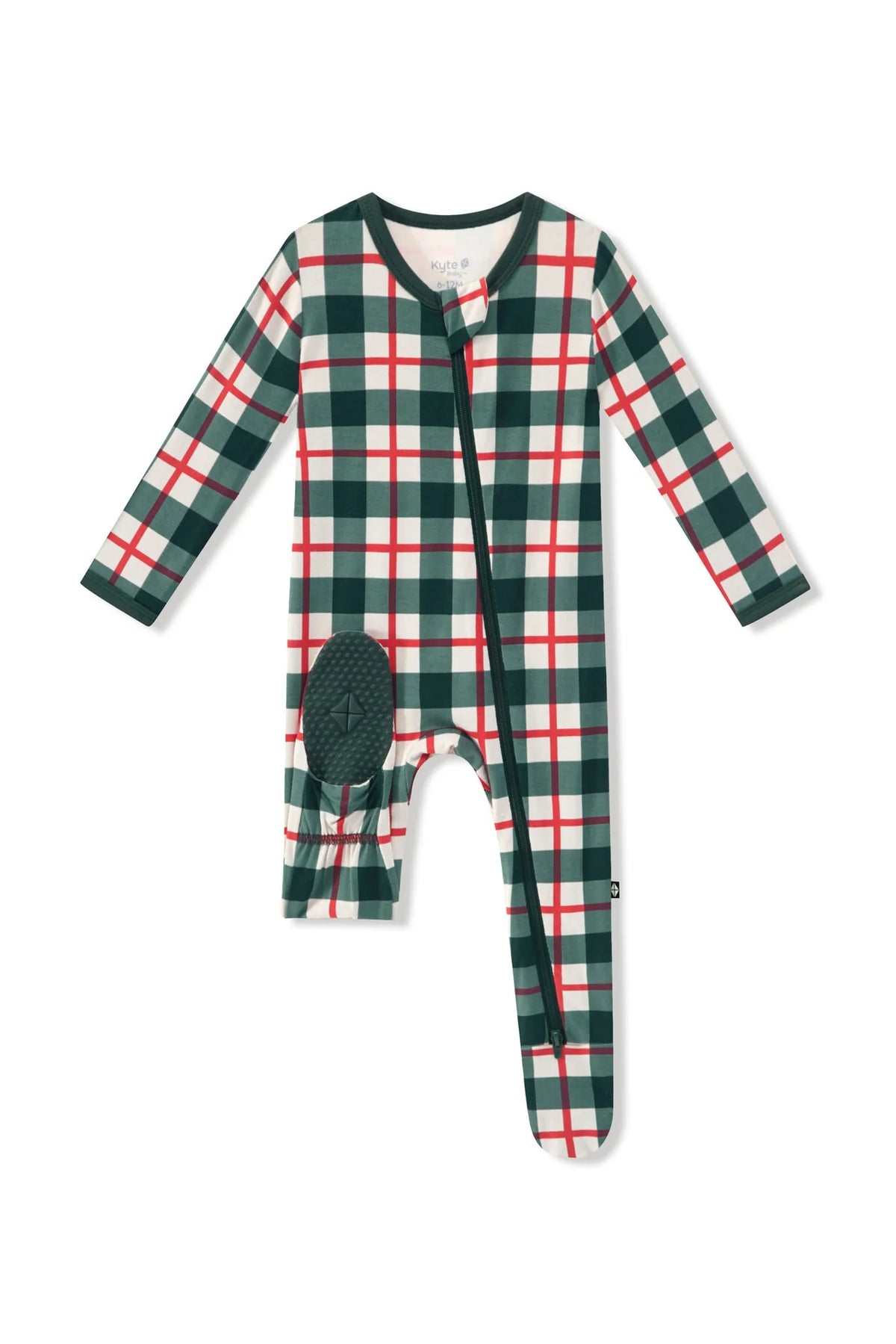 Zippered Footie | Holiday Plaid