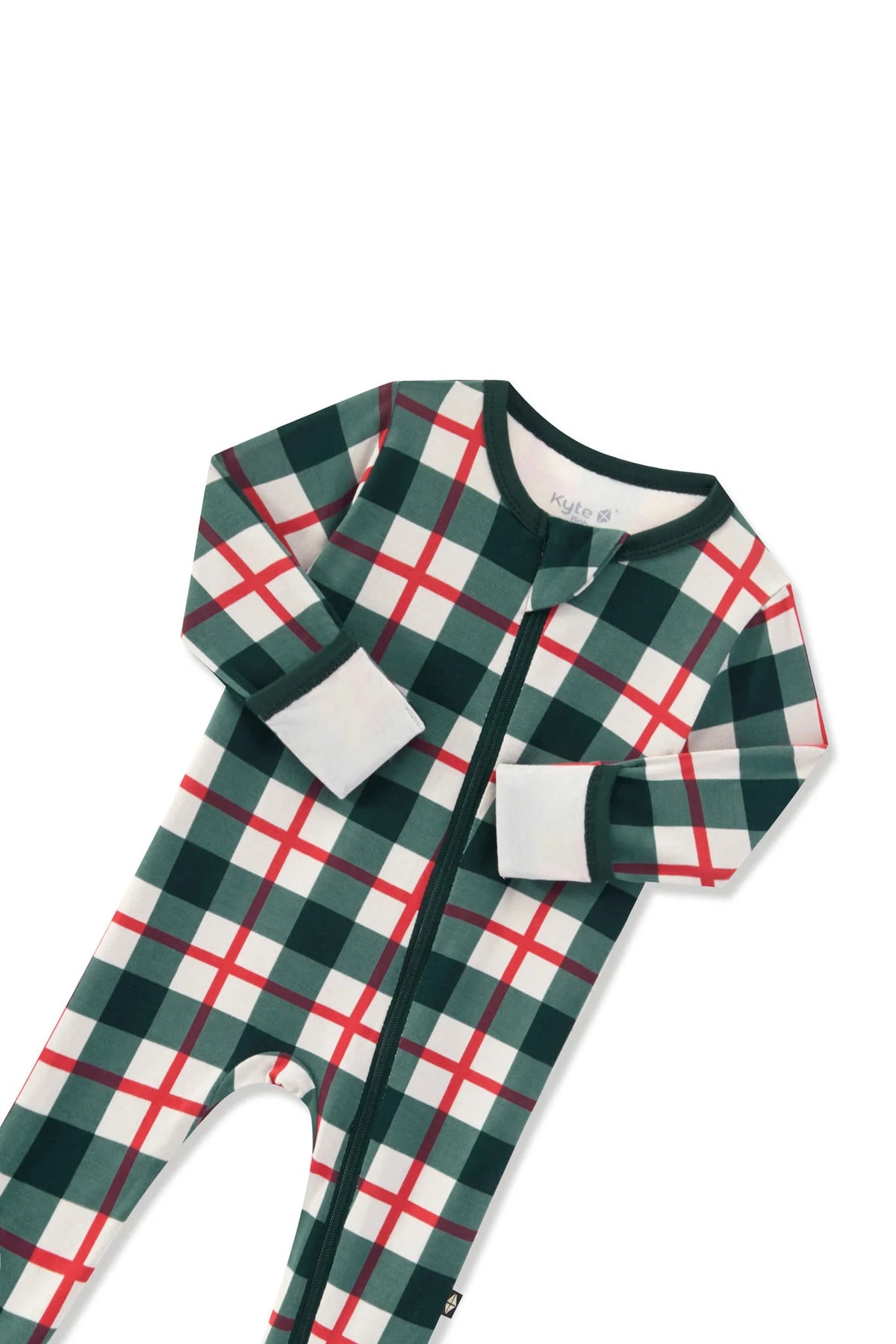 Zippered Footie | Holiday Plaid