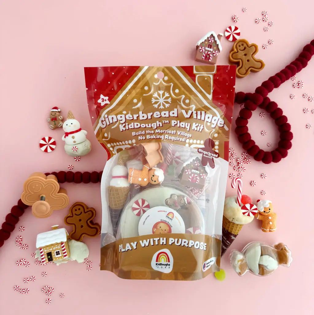 KidDough Playkit | Gingerbread Village