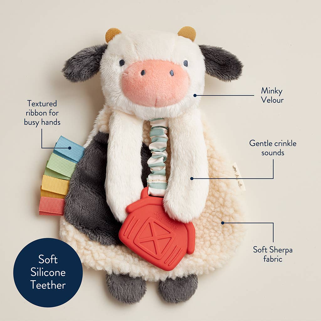 Itzy Lovey™ Plush And Teether Toy I Cow