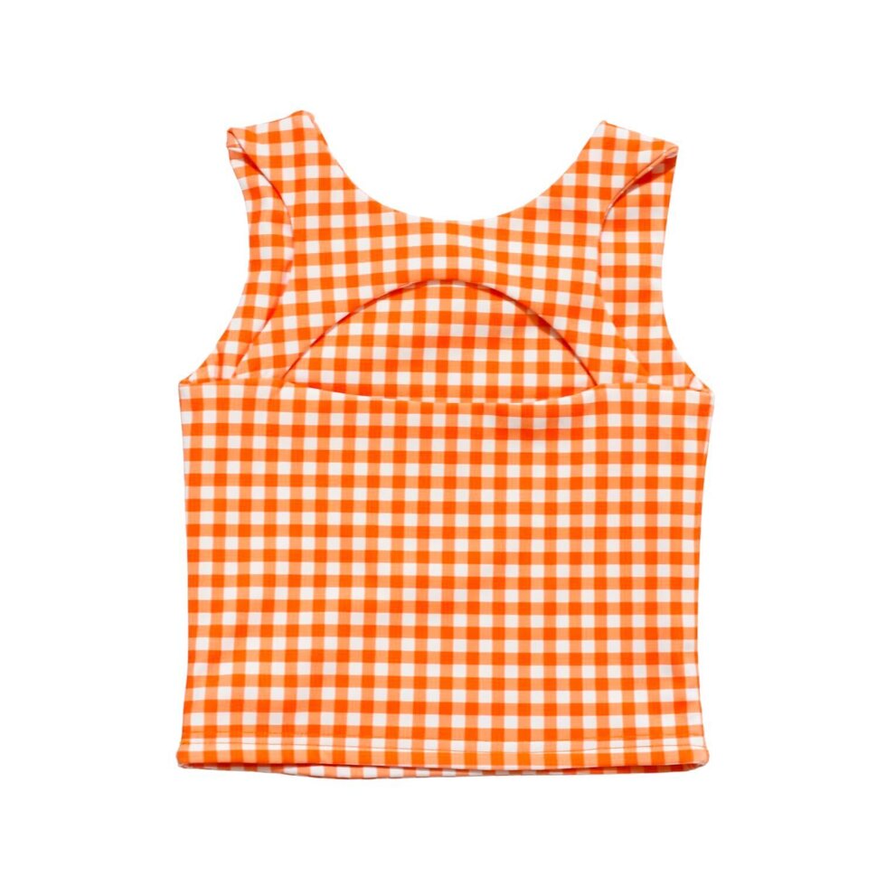 Sideline Set | Orange Gingham