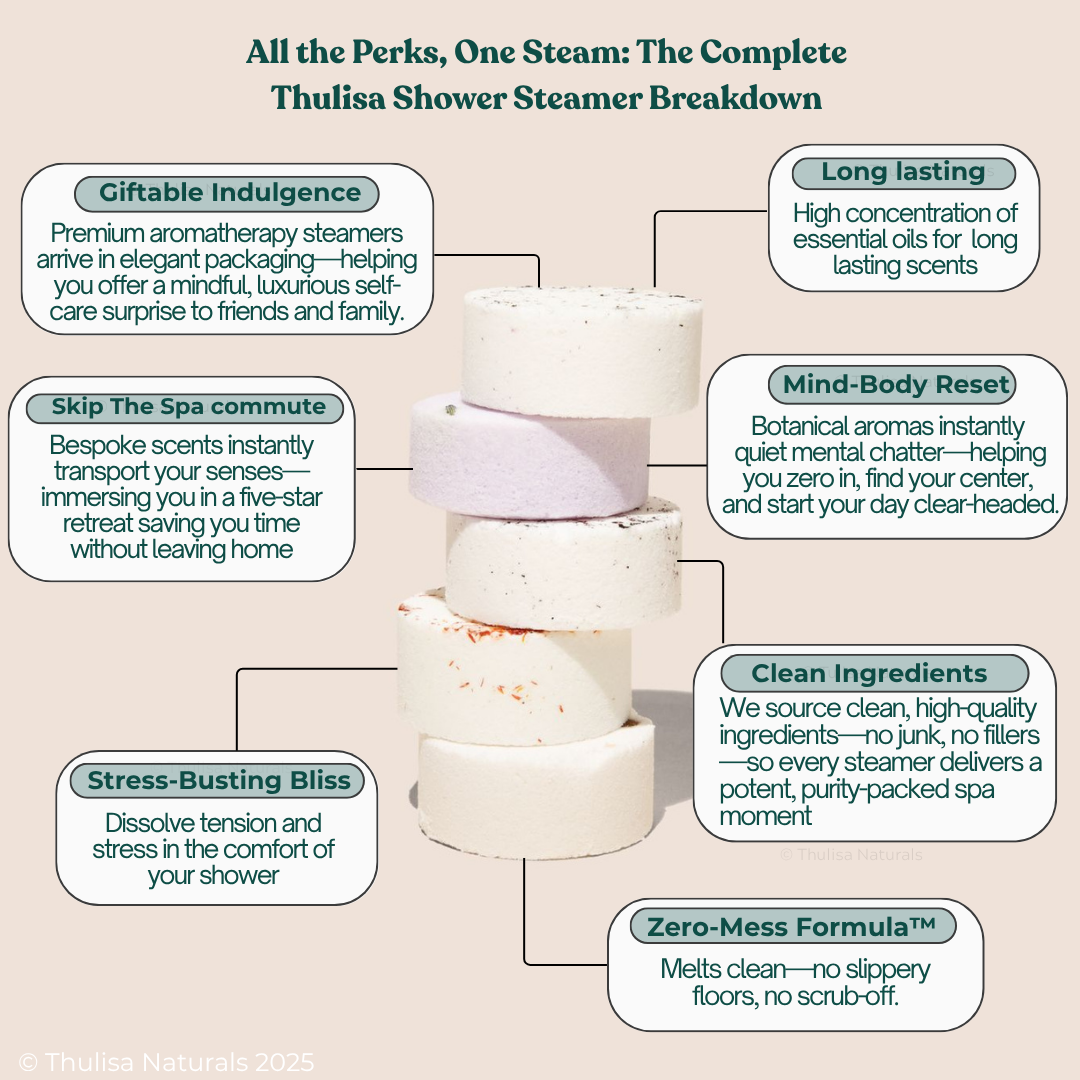 Christmas Shower Steamers  | Bergamot Plum