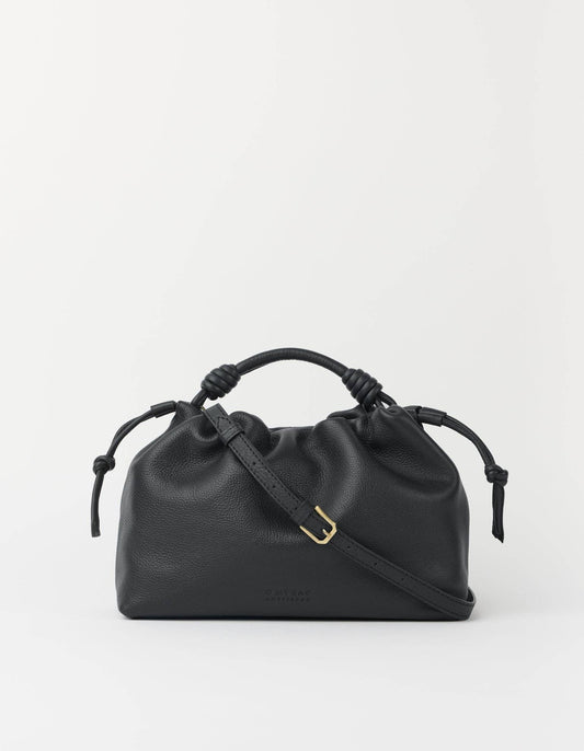 Kiki Midi | Black Soft Grain Leather