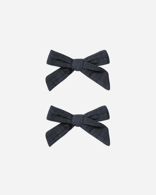 Bows, Set of 2 | Navy