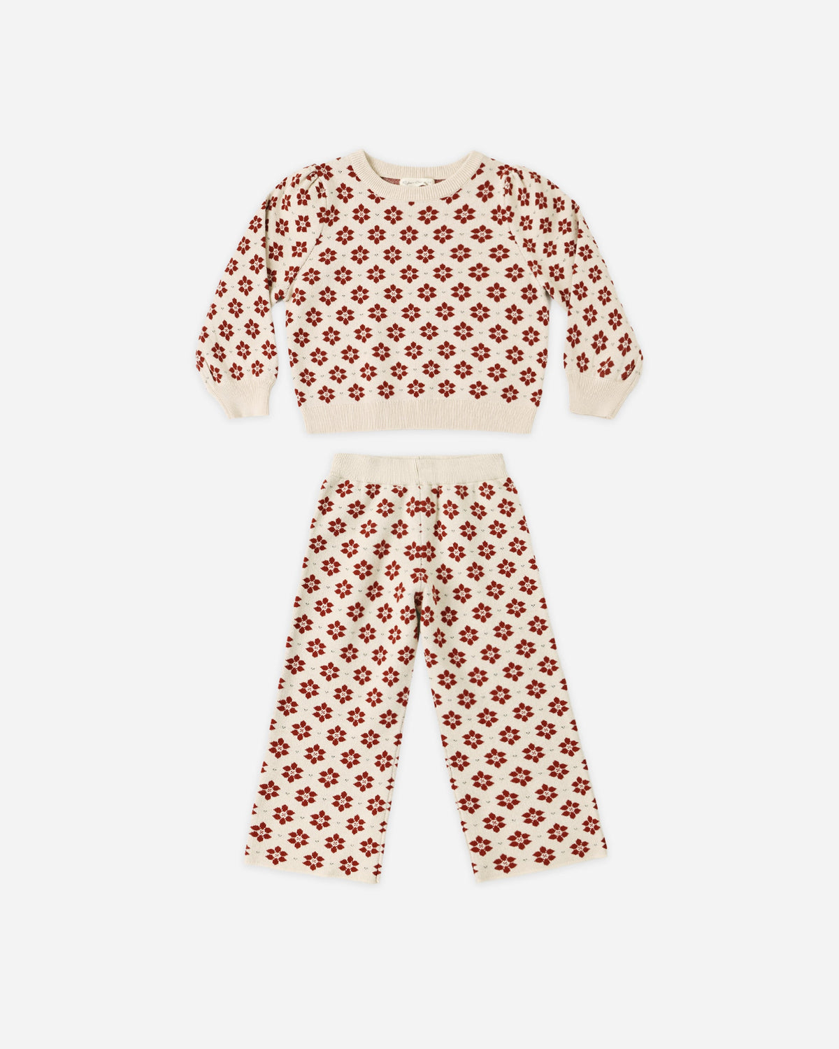 Jacquard Knit Set | Poinsettia