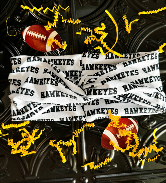 Printed Turband Headband | Hawkeyes