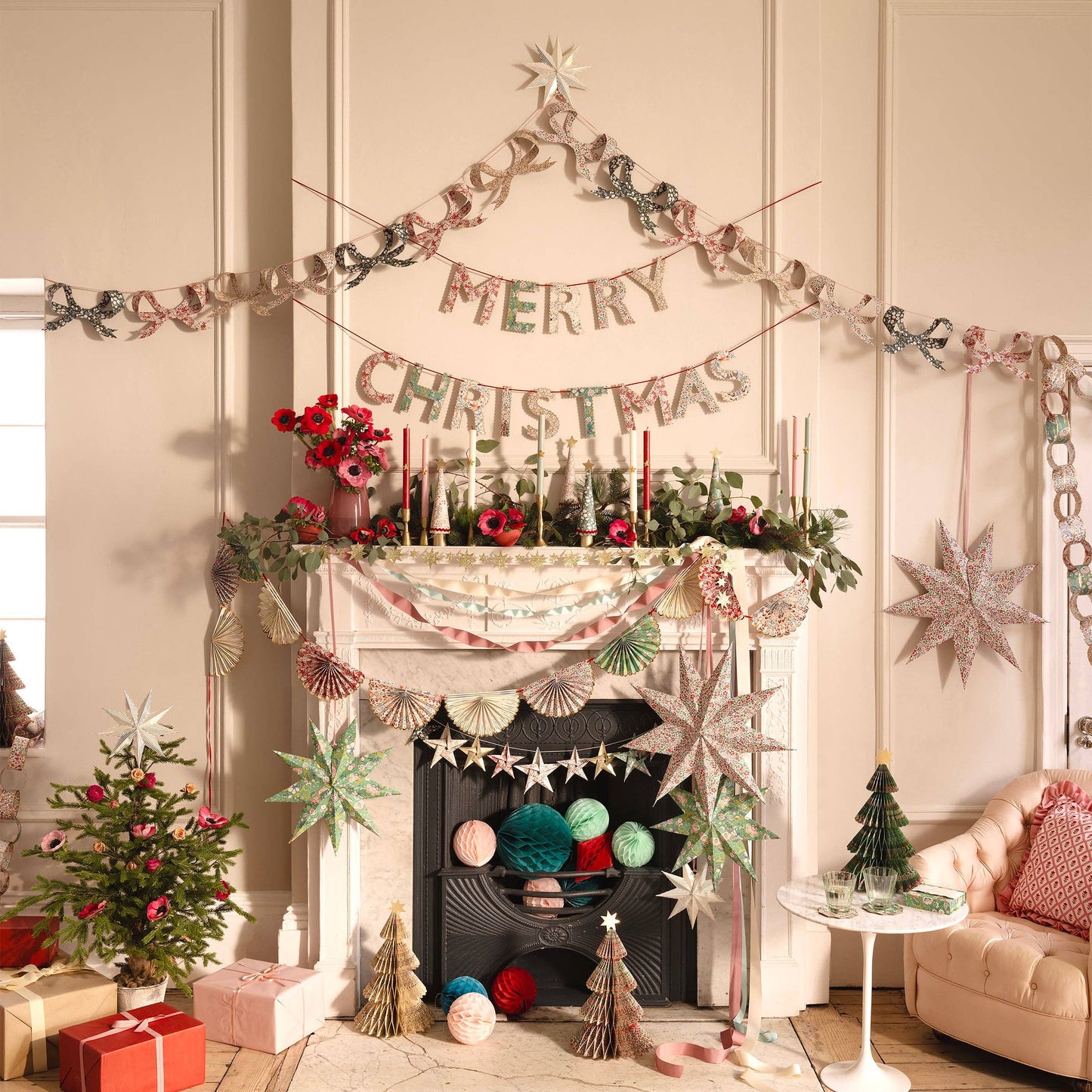 Merry Christmas Garland Set | Meri Meri X Liberty