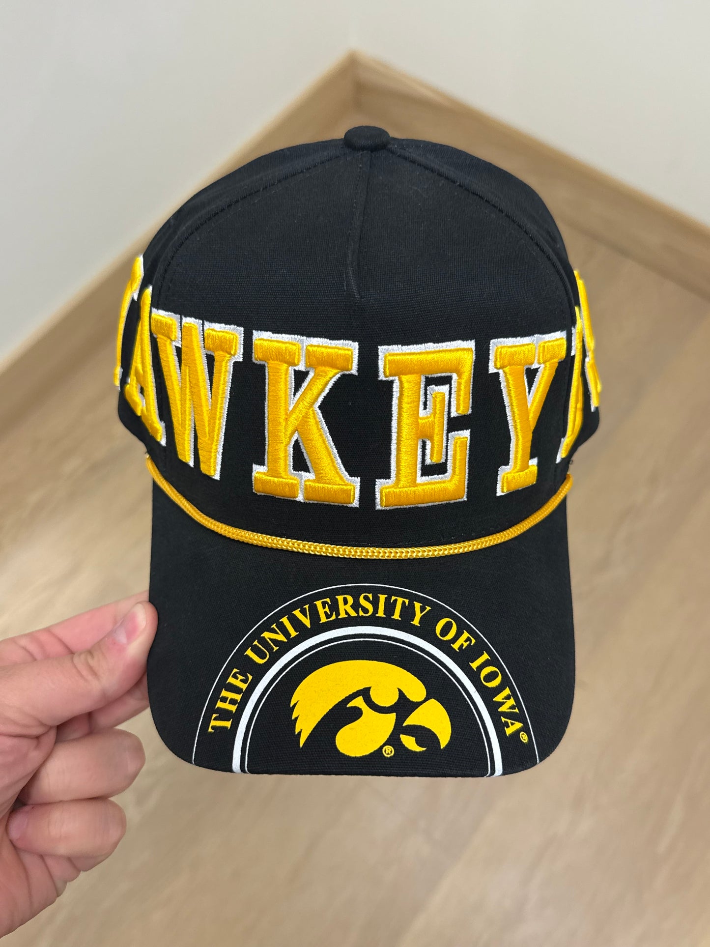 Iowa Phipps Away Split 5 Panel Canvas Baseball Hat | Black