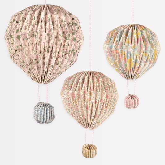 Meri Meri x Liberty | Origami Balloon Decorations